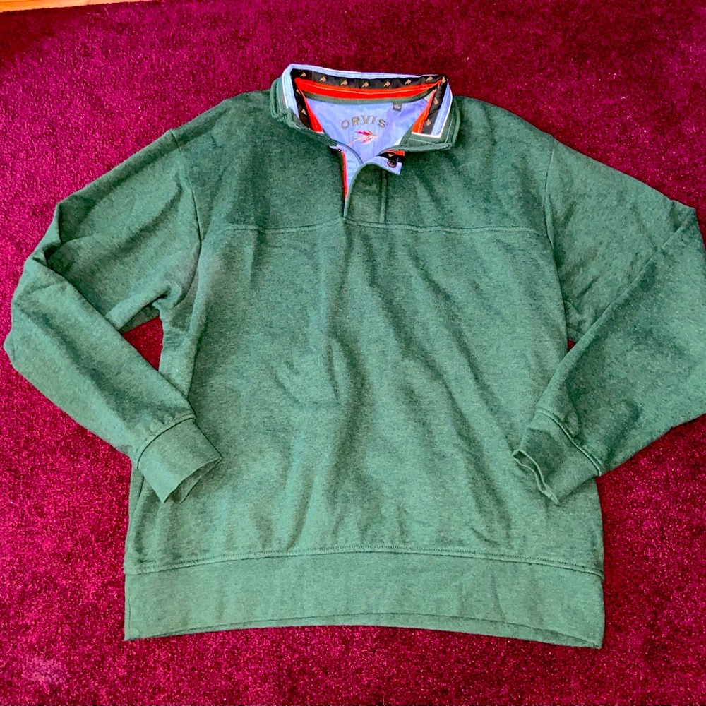 Orvis Half Button Pull Over Size: Xl Like New - image 1